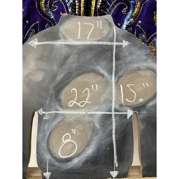 Vintage Marshall Jacket Cropped Sweater Sequin Embroidered Purple Size XL Silk - Picture 14 of 16